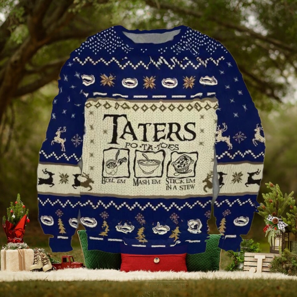 Taters Potatoes Ugly Christmas Sweater Patotoes Taters Potatoes Ugly Christmas Sweater Patotoes