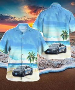 Taunton, Massachusetts, Taunton Police Department 3D Hawaiian Shirt Gift For Summer