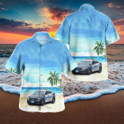 Taunton, Massachusetts, Taunton Police Department 3D Hawaiian Shirt Gift For Summer