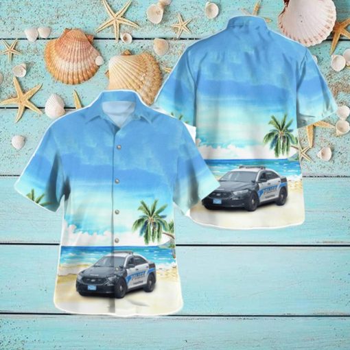 Taunton, Massachusetts, Taunton Police Department 3D Hawaiian Shirt Gift For Summer