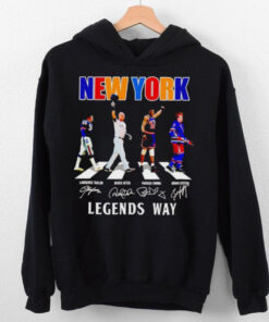 Taylor Jeter Ewing Leetch New York legends way signatures shirt