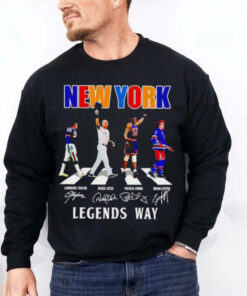 Taylor Jeter Ewing Leetch New York legends way signatures hoodie, sweater, longsleeve, shirt v-neck, t-shirt