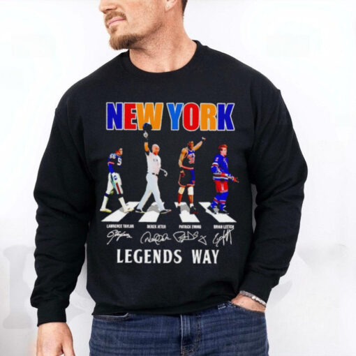 Taylor Jeter Ewing Leetch New York legends way signatures hoodie, sweater, longsleeve, shirt v-neck, t-shirt