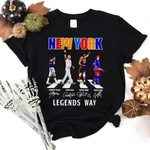 Taylor Jeter Ewing Leetch New York legends way signatures hoodie, sweater, longsleeve, shirt v-neck, t-shirt