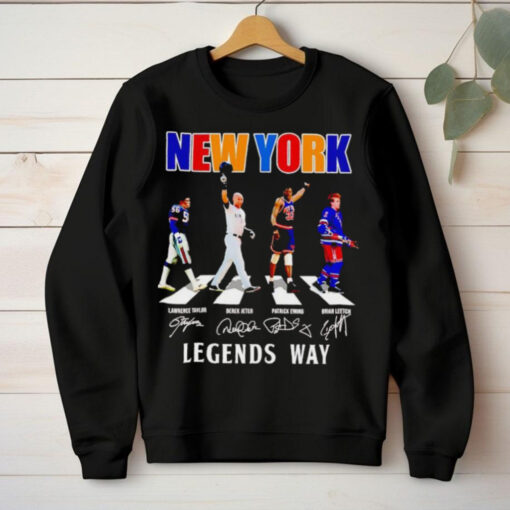 Taylor Jeter Ewing Leetch New York legends way signatures hoodie, sweater, longsleeve, shirt v-neck, t-shirt