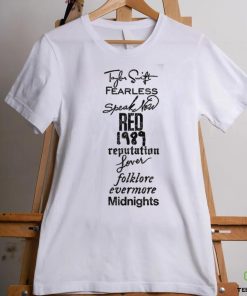 Taylor Swift Album List SHIRT