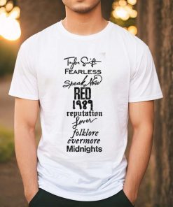 Taylor Swift Album List SHIRT