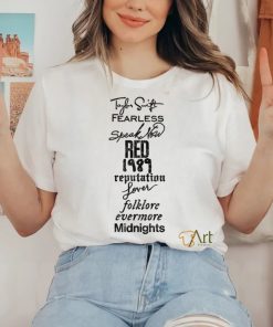 Taylor Swift Album List SHIRT