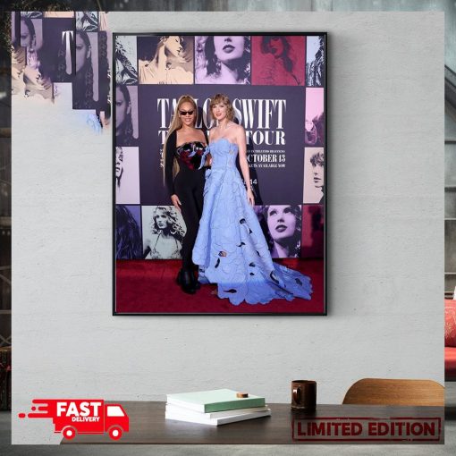 Taylor Swift And Beyonce Tonight At TS The Eras Tour Film Premiere Home Decor Poster Canvas