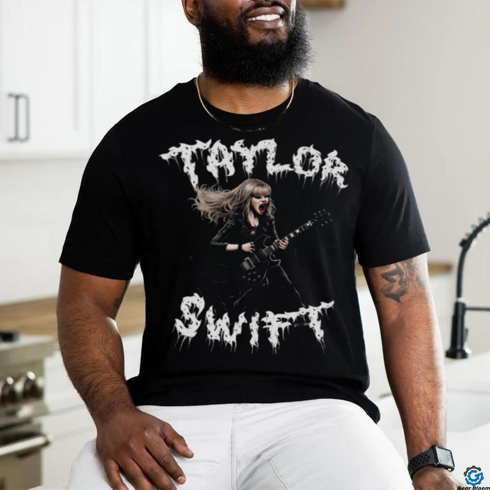 taylor swift black metal shirt