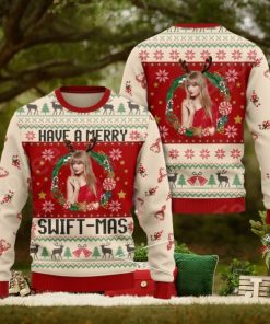 Taylor Swift Have A Merry Swift mas Sweater 1 Taylor Swift Have A Merry Swift mas Sweater