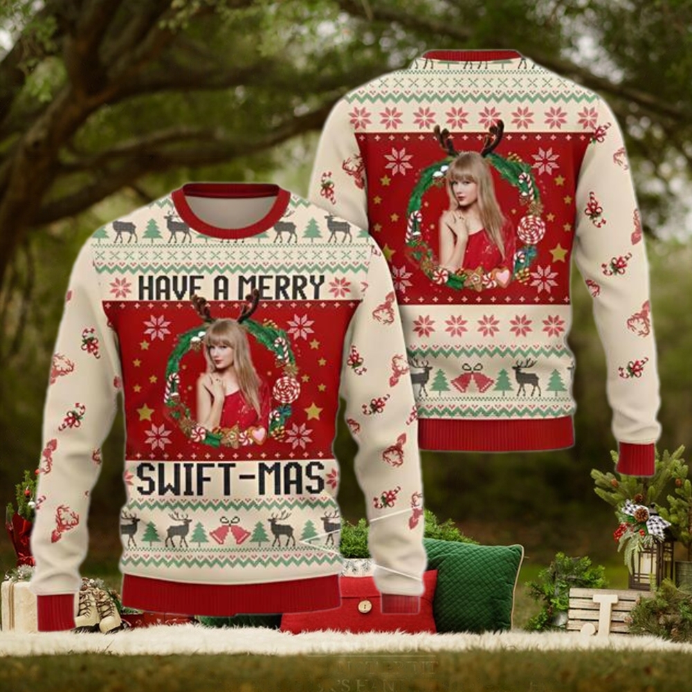 Taylor Swift Have A Merry Swiftmas Ugly Christmas Sweater Taylor Swift Have A Merry Swiftmas Ugly Christmas Sweater