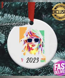 Taylor Swift Personalized With Tour Date Or Personal Message Custom Name 2023 Holiday Christmas Decorations Ornament