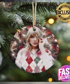 Taylor Swift Posing Christmas Tree 2023 Swiftie Gift Christmas Tree Decorations Ornament