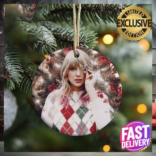 Taylor Swift Posing Christmas Tree 2023 Swiftie Gift Christmas Tree Decorations Ornament