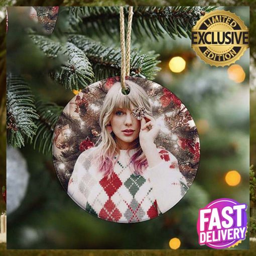 Taylor Swift Posing Christmas Tree 2023 Swiftie Gift Christmas Tree Decorations Ornament