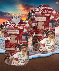 Taylor Swift Red Taylor Version 2024 Summer Trend Fan Gifts Hawaiian Shirt