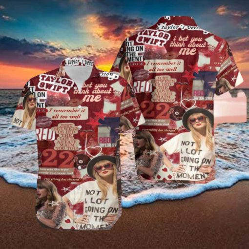 Taylor Swift Red Taylor Version 2024 Summer Trend Fan Gifts Hawaiian Shirt