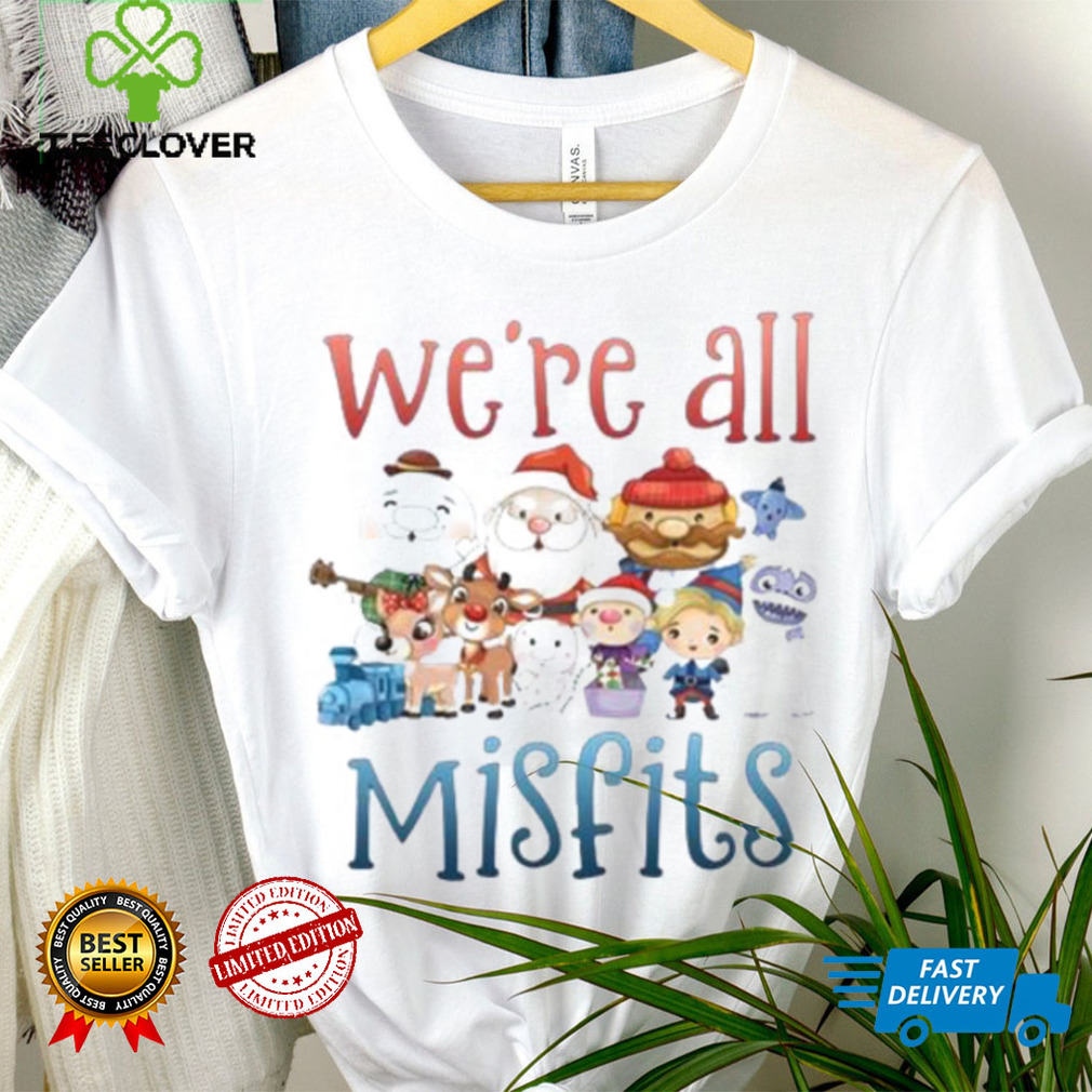We Are All Misfits Cute Chibi Christmas Characters Shirt We Are All Misfits Cute Chibi Christmas Characters Shirt
