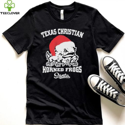 Tcu Horned Frogs Football Santa Hat Christmas Shirt