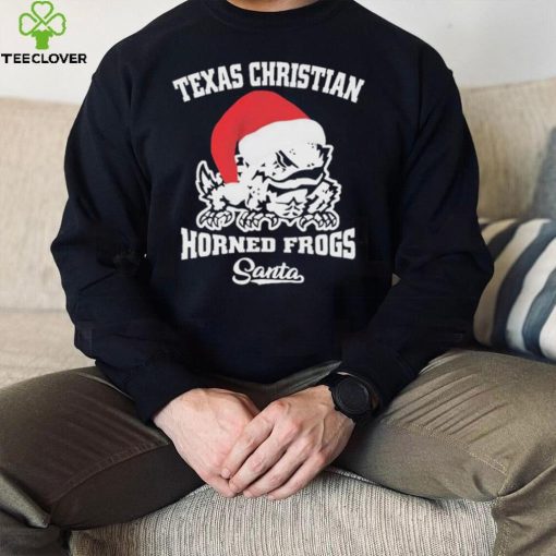 Tcu Horned Frogs Football Santa Hat Christmas Shirt