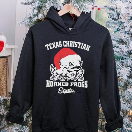 Tcu Horned Frogs Football Santa Hat Christmas Shirt