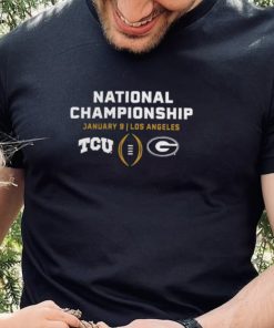 Tcu horned frogs vs. Georgia Bulldog Football playoff 2023 national championship shirt 2 Tcu horned frogs vs. Georgia Bulldog Football playoff 2023 national championship shirt