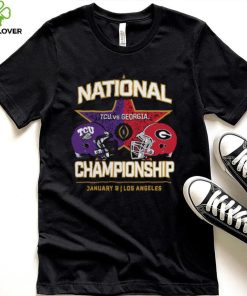 Tcu horned frogs vs. Georgia Bulldogs college Football playoff 2023 national championship shirt 1 Tcu horned frogs vs. Georgia Bulldogs college Football playoff 2023 national championship shirt