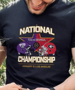 Tcu horned frogs vs. Georgia Bulldogs college Football playoff 2023 national championship shirt 2 Tcu horned frogs vs. Georgia Bulldogs college Football playoff 2023 national championship shirt