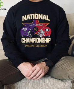 Tcu horned frogs vs. Georgia Bulldogs college Football playoff 2023 national championship shirt 3 Tcu horned frogs vs. Georgia Bulldogs college Football playoff 2023 national championship shirt