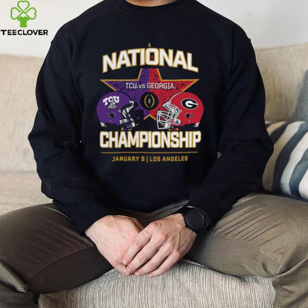 Tcu horned frogs vs. Georgia Bulldogs college Football playoff 2023 national championship shirt Tcu horned frogs vs. Georgia Bulldogs college Football playoff 2023 national championship shirt