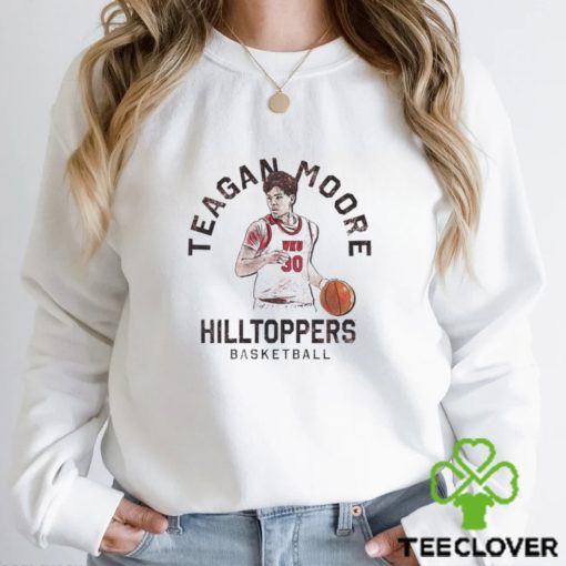 Teagan Moore Hilltoppers basketball cartoon shirt