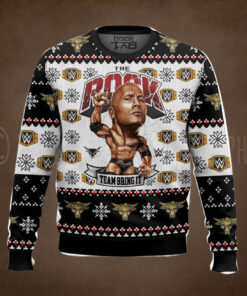 Team Bring It The Rock Wwe Ugly Sweater