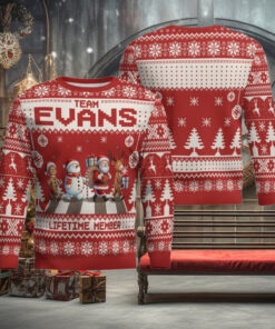 Team Evans Lifetime Member Ugly Christmas Sweater