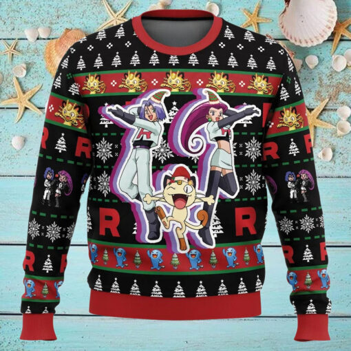 Team Rocket Pokemon Ugly Christmas Sweater