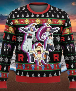 Team Rocket Pokemon Ugly Christmas Sweater
