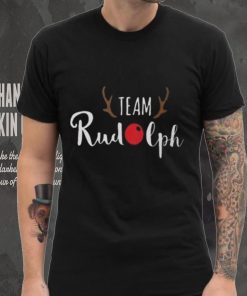 Team Rudolph Christmas Motif T shirt