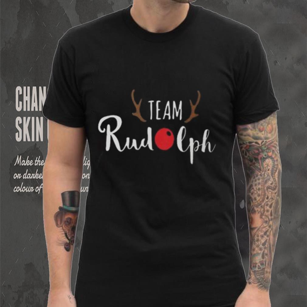 Team Rudolph Christmas Motif T shirt Team Rudolph Christmas Motif T shirt