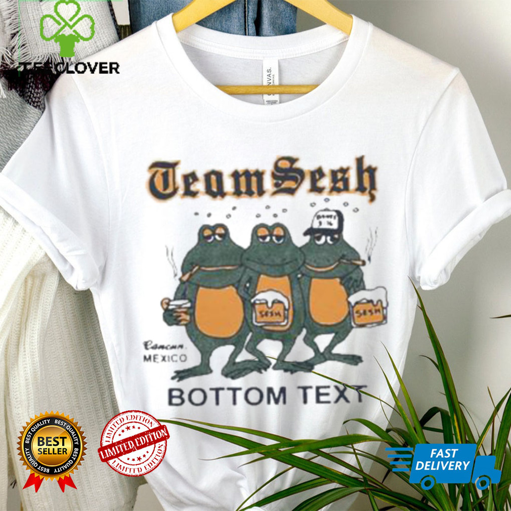Team SESH Frogs Bottom Text Shirt Team SESH Frogs Bottom Text Shirt