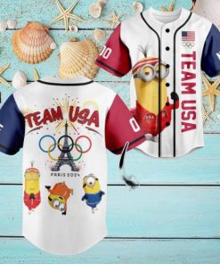 Team USA Minions Olympic Paris 2024 Custom Baseball Jersey