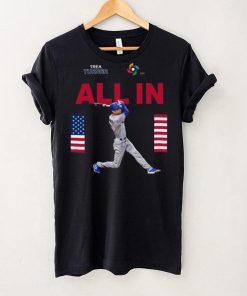Team Usa Trea Turner All In World Baseball Classic 2023 T shirt