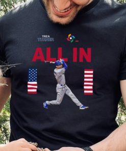 Team Usa Trea Turner All In World Baseball Classic 2023 T shirt