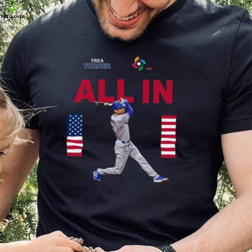 Team Usa Trea Turner All In World Baseball Classic 2023 T shirt