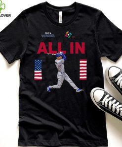 Team Usa Trea Turner All In World Baseball Classic 2023 T shirt