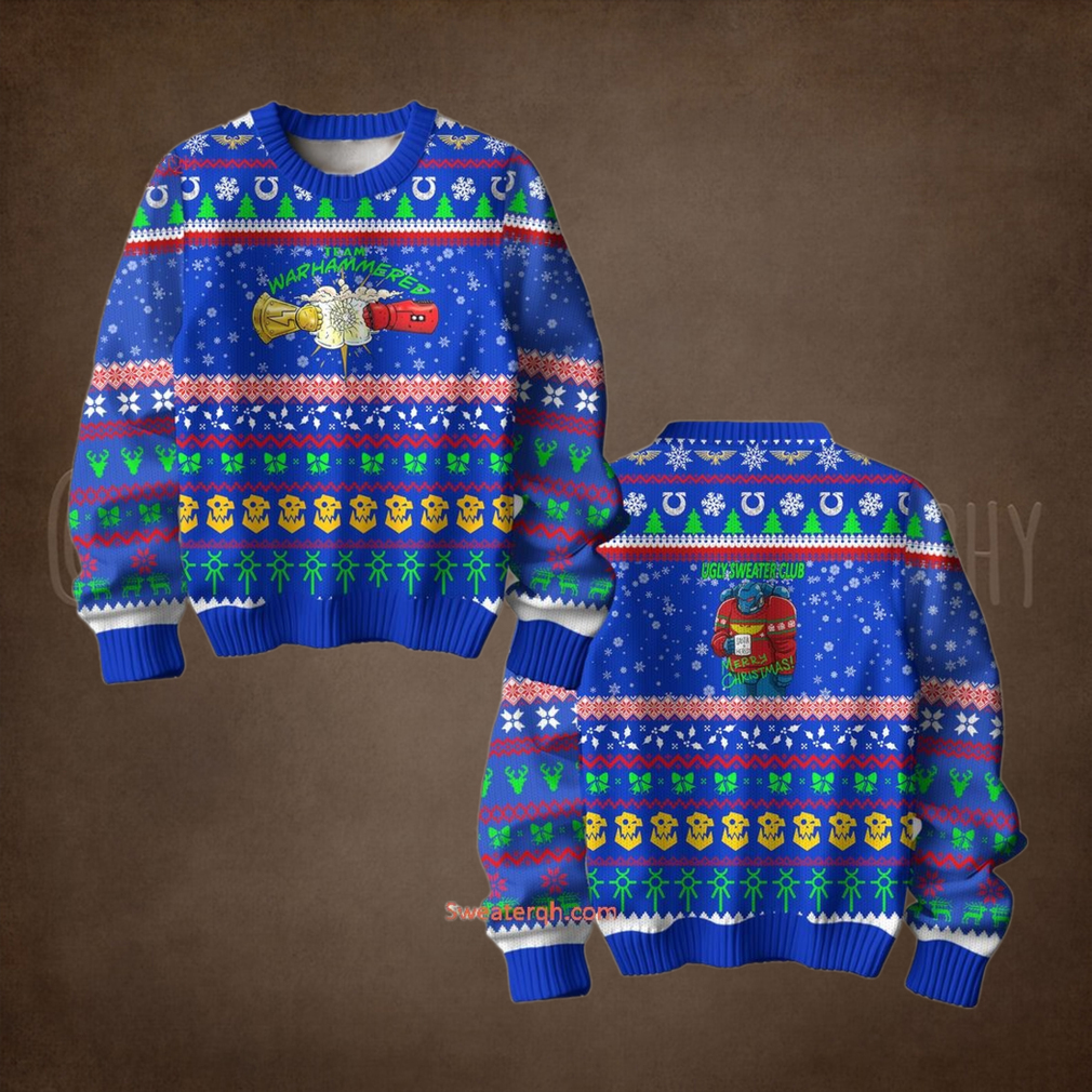 Team Warhammered Merry Christmas Ugly Sweater Team Warhammered Merry Christmas Ugly Sweater