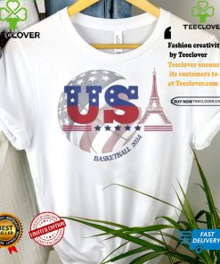 Team usa 2024 paris sport games basketball basket ball t shirts