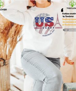 Team usa 2024 paris sport games basketball basket ball t shirts