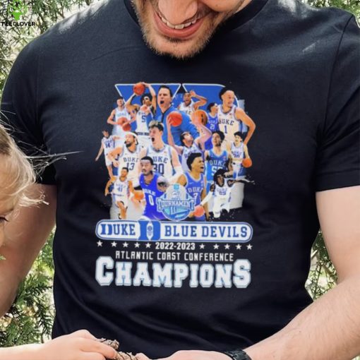 Teams Duke Blue Devils 2022 2023 Atlantic Coast Conference Champions Shirt