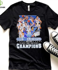 Teams Duke Blue Devils 2022 2023 Atlantic Coast Conference Champions Shirt