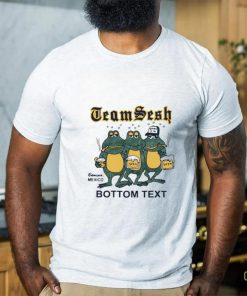 Teamsesh frogs bottom text shirt